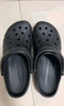 卡骆驰（CROCS）洞洞鞋贝雅卡骆班轻便耐磨一脚蹬休闲鞋|205089 黑色/白色-066 44 (280mm) 实拍图