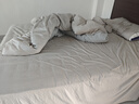 京东京造 60支长绒棉植素超柔贡缎 A类纯棉床单被套床上四件套 1.5米床 英伦灰 实拍图