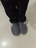 回力加绒男女棉拖鞋仿兔毛内里锁温脚感棉拖男款HL0411灰色44-45码 实拍图