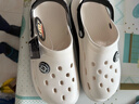 大嘴猴（paul frank）洞洞鞋男户外休闲沙滩透气软底外穿防雨凉拖鞋白色44-45 PF086 实拍图