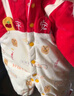 迪迪熊日记（DIDIXIONGRIJI）婴儿冬季衣服夹棉保暖0-3个月新生儿连体衣宝宝加厚棉衣外出冬装6 暖绒平平安安 73cm 适合12-14斤内身高63-70cm 实拍图