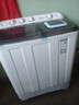 奥克斯（AUX）洗衣机半自动家用双缸双桶大容量小型租房宿舍波轮双杠强力去污省水电 【国补】16.5公斤【洗10+脱6.5终身联保】黑 实拍图