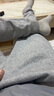 新款休闲卫裤华棉宽松潮流男女同款情侣装束脚运动裤子 【加绒款】(长)裤-华棉灰色 XL 【125-140斤】 实拍图