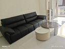 林氏家居真皮沙发客厅轻奢高级感2025新款钢琴键沙发头层牛皮家具PS060 2.75m|黑茶色|加厚头层牛皮 实拍图