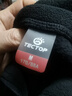 探拓（TECTOP）抓绒衣 户外加厚保暖男抓绒衣纯色立领半开衫柔软舒适抓绒衣 MZRY033 男款黑色 M 实拍图