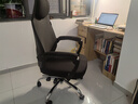 黑白调P4 Pro人体工学电脑椅子办公椅可躺午休椅电竞椅久坐舒适老板椅 耀黑(2D腰托+155°带脚托可躺） 实拍图