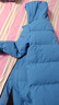 雪中飞【蓄热】童装儿童羽绒服男童女童纯色中大童拼接羽绒服浅蓝170cm 实拍图