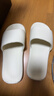 DFBK日本工艺静音拖鞋防臭防滑2025新款家居室内软底无声女招待客人家 白色【EVA一体成型经久耐穿静 36-37【标准码】 实拍图