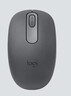 罗技（Logitech）M196 无线蓝牙鼠标 办公鼠标 笔记本商务办公家用 小巧便携 对称手型 石墨灰 实拍图