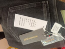 罗蒙牛仔裤男士直筒长裤新款秋季弹力休闲裤子男ZH7620黑灰色加绒31 实拍图