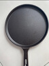 铁仕达（Telssida） 加厚铸铁浅平底锅煎蛋锅生铁牛排煎锅无涂层不粘锅煎饼锅烙饼锅 实拍图