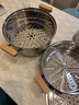 爱仕达（ASD）蒸锅304不锈钢三层家用蒸煮炖汤锅 30CM加高双层蒸笼·原木系列G1 实拍图