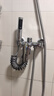 九牧（JOMOO）全铜淋浴花洒套装浴室浴缸家用三联混水阀增压升降简易冷热水龙头 简易花洒电镀-不带挂杆 实拍图
