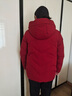 CANDYPRINCE 妈妈羽绒服 中老年羽绒服女红色短款 妈妈装50-60-70岁冬季外套 62款/酒红 3XL / 建议-(体重121-135斤) 实拍图