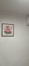 紫腾随轩新中式牡丹花开富贵装饰画客厅餐厅背景墙画卧室床头挂画壁画 图1 50*50cm红木色实木框 实拍图