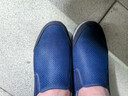 拾映正宗老北京布鞋男款高档休闲爸爸鞋中老年健步鞋防滑一脚蹬老人鞋 四季男款蓝色 38 实拍图