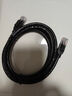 秋叶原（CHOSEAL）六类网线 CAT6类千兆高速连接线 工程电脑监控8芯双绞线 家用成品跳线 1.5米 黑色 QS5062E 实拍图