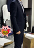 柒牌套西男【三防】商务平驳领单粒扣职场西服套装两件套1ZC70460 藏青 A46 实拍图