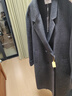 诗凡黎（‘S EIFINI）【人生大衣】100%散毛染绵羊毛双面呢大衣25秋冬新款高性价比外套 【长款】灰色 M 实拍图