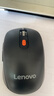 联想（Lenovo） 无线蓝牙双模鼠标 便携办公鼠标 人体工程学设计 适用台式机一体机笔记本平板 Howard黑色 实拍图