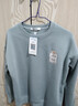 真维斯（Jeanswest） 圆领卫衣男女同款秋冬季加绒加厚保暖宽松休闲长袖套头潮牌上衣 加绒 湖蓝 JSWL口袋泰迪熊_K S 实拍图