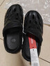 Chokichoki洞洞鞋女夏男外穿沙滩凉鞋防滑厚包头护士凉拖鞋增高踩屎感婚纱鞋 黑色 【男款】 42-43 (270mm) 实拍图