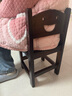 林之语实木小凳子家用小板凳矮凳网红靠背小椅子换鞋凳客厅茶几实用方凳 4CM加粗凳腿【笑脸款】坐高28CM 实拍图