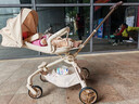 丸丫T6-2遛娃神器高景观婴儿推车可坐可躺轻便折叠可换向香槟金PLUS 实拍图