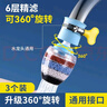拜杰水龙头过滤器水龙头延伸器防溅水龙头净水器厨房增压防溅头神器 实拍图