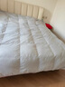 梦洁家纺绒耀护肩分区 95%白鹅绒厚被羽绒被 冬被 1100g 220*240cm 月牙白 实拍图