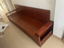 辰娅 实木沙发 胡桃木实木沙发组合现代中式冬夏两用大小户型储物家具 四人位 实拍图