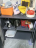 七序厨房置物架落地多层防尘收纳柜家用微波炉烤箱储物柜碗柜餐边柜 【特厚】二门三层长50宽32高80 实拍图