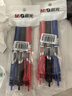 晨光（M&G）文具K35按动中性笔学生0.5签字笔商务子弹头考试专用水笔办公用品 1黑1蓝1红 K35A-ZZ 实拍图