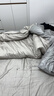 京东京造 60支长绒棉植素超柔贡缎 A类纯棉床单被套床上四件套 1.8米床 英伦灰 实拍图