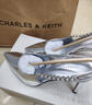 CHARLES&KEITH质感链条尖头高跟凉鞋子女鞋生日礼物新年礼物CK1-60280377 Silver银色 38 (245) 实拍图