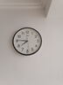 康巴丝（Compas）挂钟客厅 简约静音客厅石英钟表挂墙时钟 c2866 黑色 30.5cm直径 实拍图