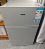 奥克斯（AUX）家用双门迷你小型冰箱 冷藏冷冻保鲜小冰箱 宿舍租房节能电冰箱 【国家补贴】BCD-24K118 基础款 银色 实拍图