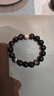 金石灵天然黑曜石手串银曜石足银六字真言水晶手链本命年送男女生日礼物 实拍图