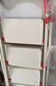 杜邦梯子家用人字梯室内折叠加粗加厚多功能登高安全扶梯红白4步 实拍图