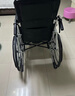 鱼跃(yuwell)手动轮椅车H008B全躺护理带坐便盆餐板钢管手动折叠老人 实拍图