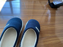 朴西冬季灯芯绒男士室内棉拖鞋保暖加绒厚底情侣居家 藏青色 42-43 实拍图