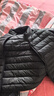 京东京造【air+零压羽绒】轻薄羽绒服男外套冬立领90鸭绒 曜石黑XL 实拍图