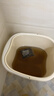 泡脚桶家用过小腿高深洗脚盆秋冬保温学生宿舍过膝养生熏蒸足浴桶 高款【36cm】带提手奶油色【无盖款】 实拍图