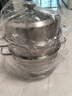 美厨（MAXCOOK）蒸锅 304不锈钢30CM三层蒸锅 加厚复底汤锅 燃气电磁炉通用 实拍图