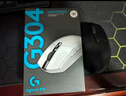 罗技（G）G304 LIGHTSPEED无线鼠标 游戏鼠标 轻质便携 绝地求生FPS鼠标英雄联盟LOL吃鸡 生日礼物 白色 实拍图