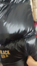 高梵黑金鹅绒服先锋4.0五格男女同款短款冬季时尚羽绒服外套 黑色 L 实拍图