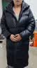京东京造冬季黑金鹅绒服保暖抗寒三防户外运动羽绒服男长款外套 曜石黑2XL 实拍图