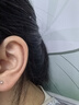ALLOVES999足银耳钉女养耳洞银耳骨睡觉免摘小豆豆银耳饰简约银针耳棒 实拍图