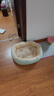 【京东快递】猫咪保暖加厚椭圆窝封闭式宠物窝小型犬狗窝猫咪窝 浅绿色 M45*60（18斤内） 实拍图