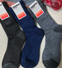 蕉内（Bananain）热皮7系情侣男女士袜子羊毛保暖7A抗菌防臭吸汗透气长筒秋冬季3双 【男士|轻暖】黑灰+灰黑+浅花灰 3双 均码 实拍图